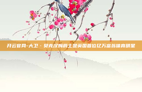 开云官网-大卫·贝克汉姆爵士是英国首位亿万富翁体育明星
